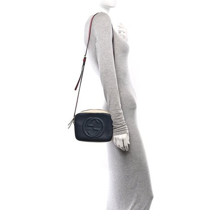 Gucci Dollar Calfskin Small Soho Disco Bag Blue Hibiscus Red Mystic White 2 of 11