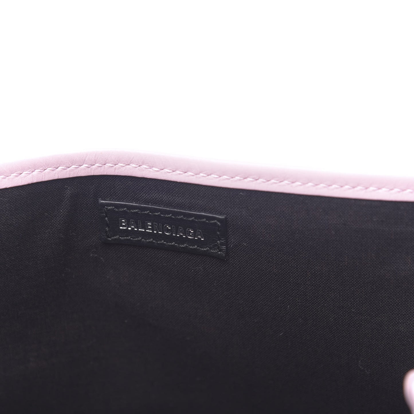 Cotton Canvas Satin Calfskin S Navy Cabas Natural Pink
