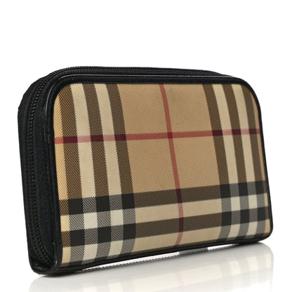 Burberry House Check Large Ziggy Zip Around Wallet Black 3 of 15