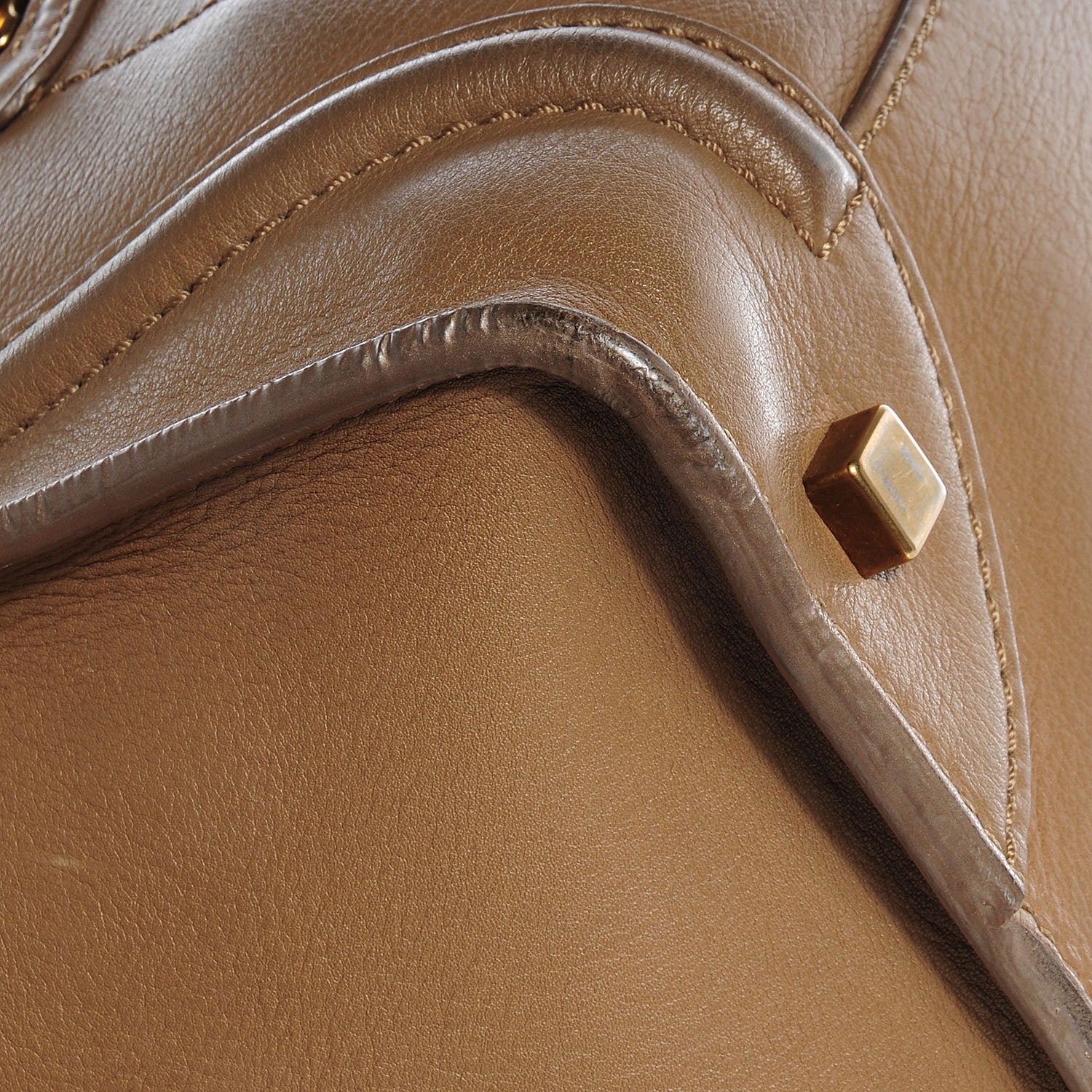 Celine Smooth Calfskin Mini Luggage Camel 6 of 14