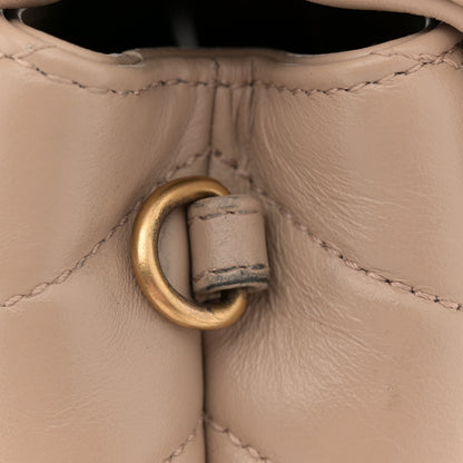 Saint Laurent Calfskin Y Quilted Monogram Toy Loulou Crossbody Bag Dark Beige 12 of 12