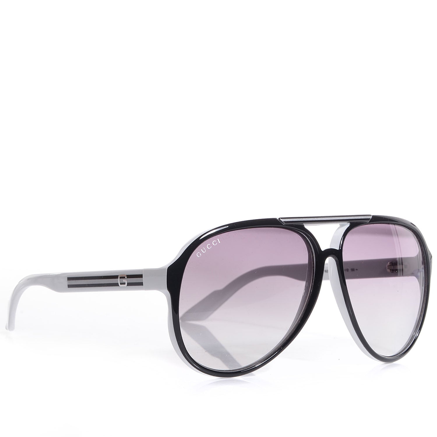 Gucci Aviator Sunglasses GG 1627/S Black White 3 of 5