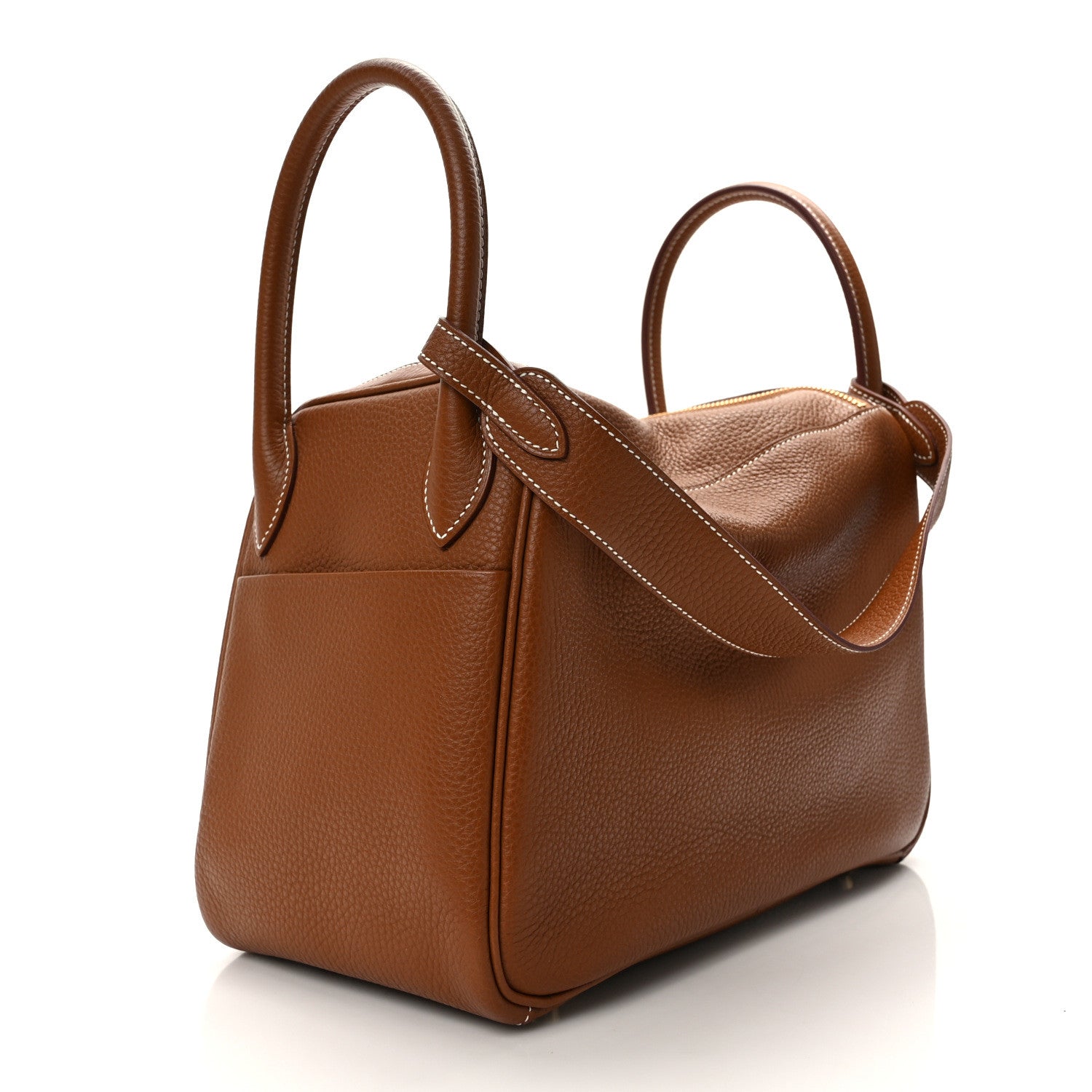 Hermes Taurillon Clemence Lindy 30 Gold 3 of 8