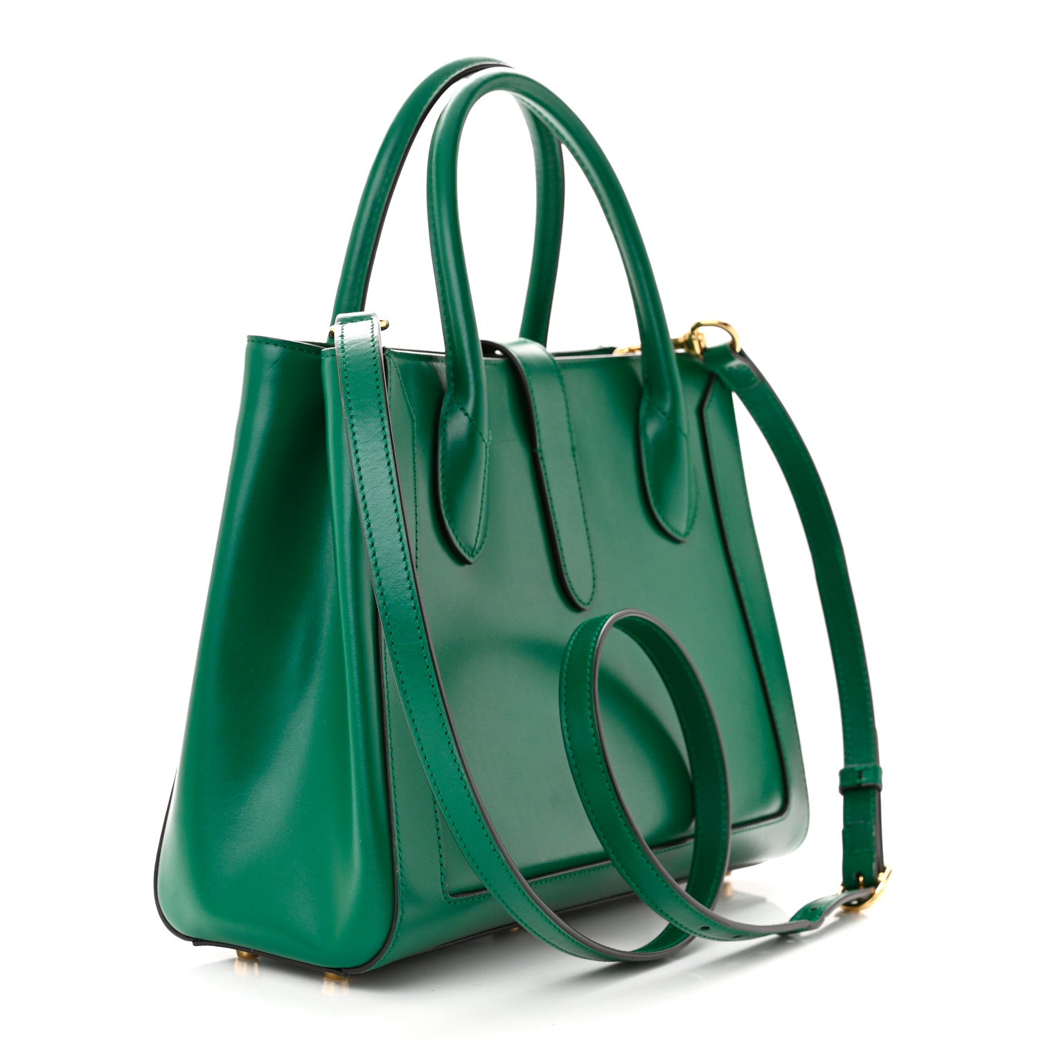 Gucci Boarded Plutone Calfskin Medium Jackie 1961 Tote Emerald 3 of 10