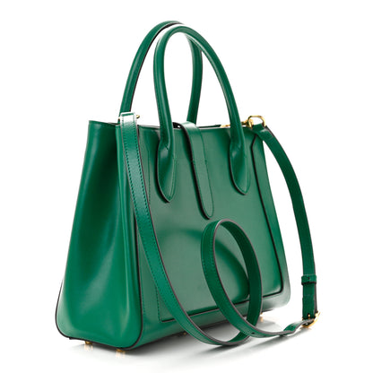 Gucci Boarded Plutone Calfskin Medium Jackie 1961 Tote Emerald 3 of 10
