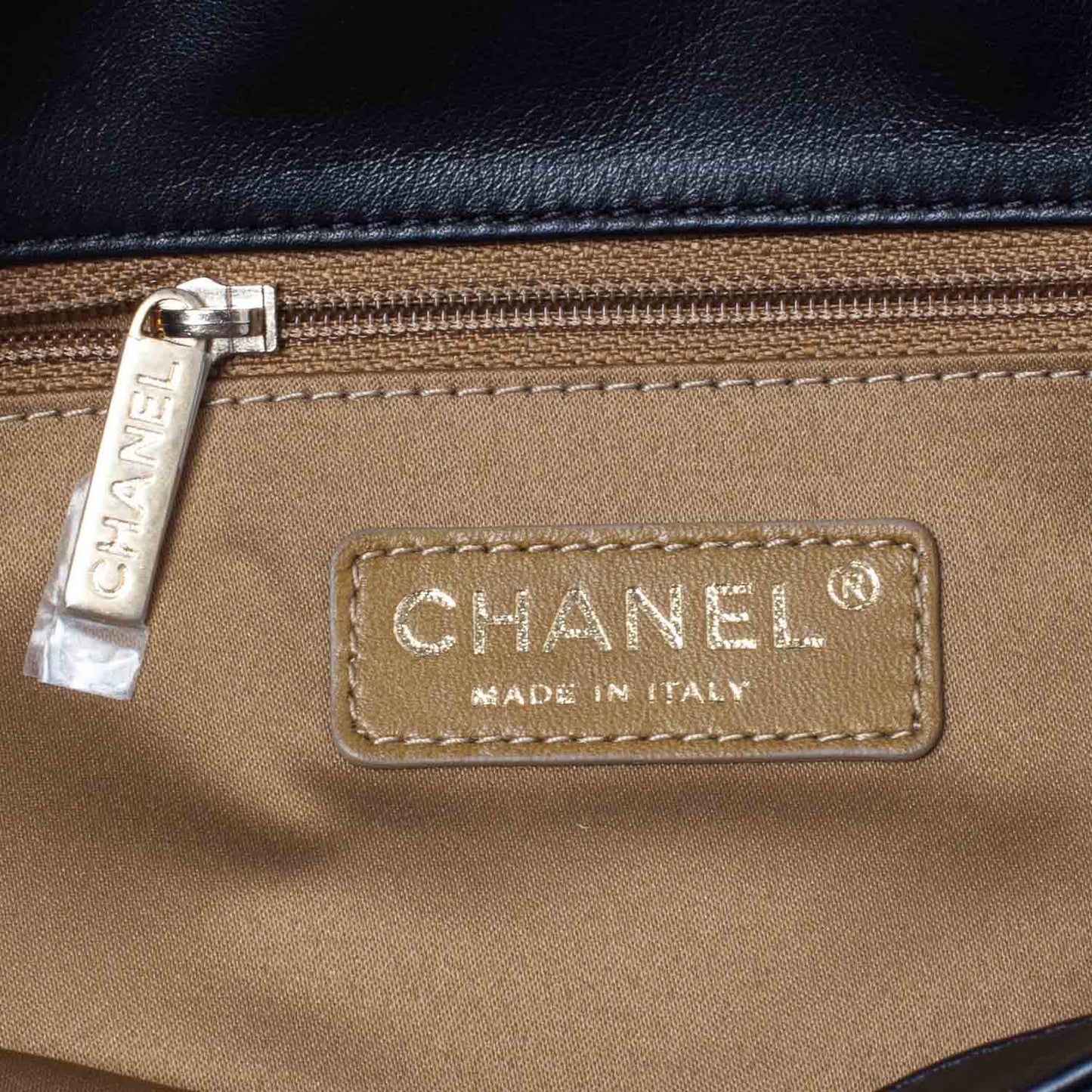 Glazed Calfskin Mademoiselle Flap