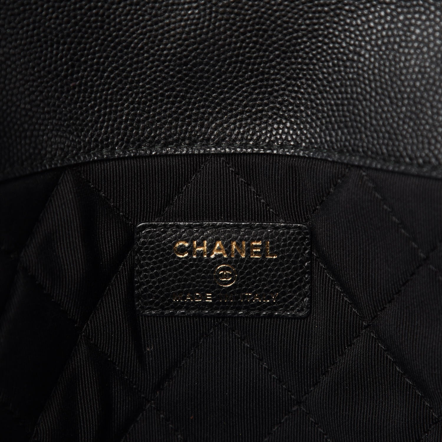 Chanel Caviar Quilted Large Golden Class Pouch Black 6 of 7