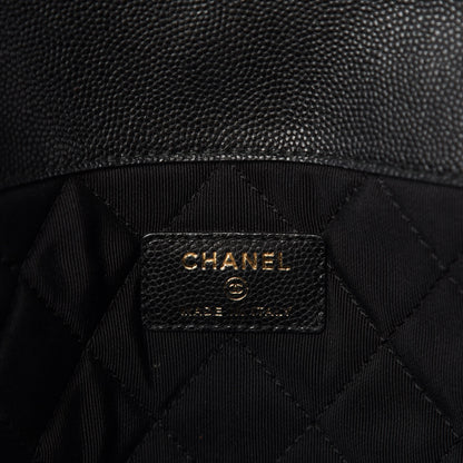 Chanel Caviar Quilted Large Golden Class Pouch Black 6 of 7