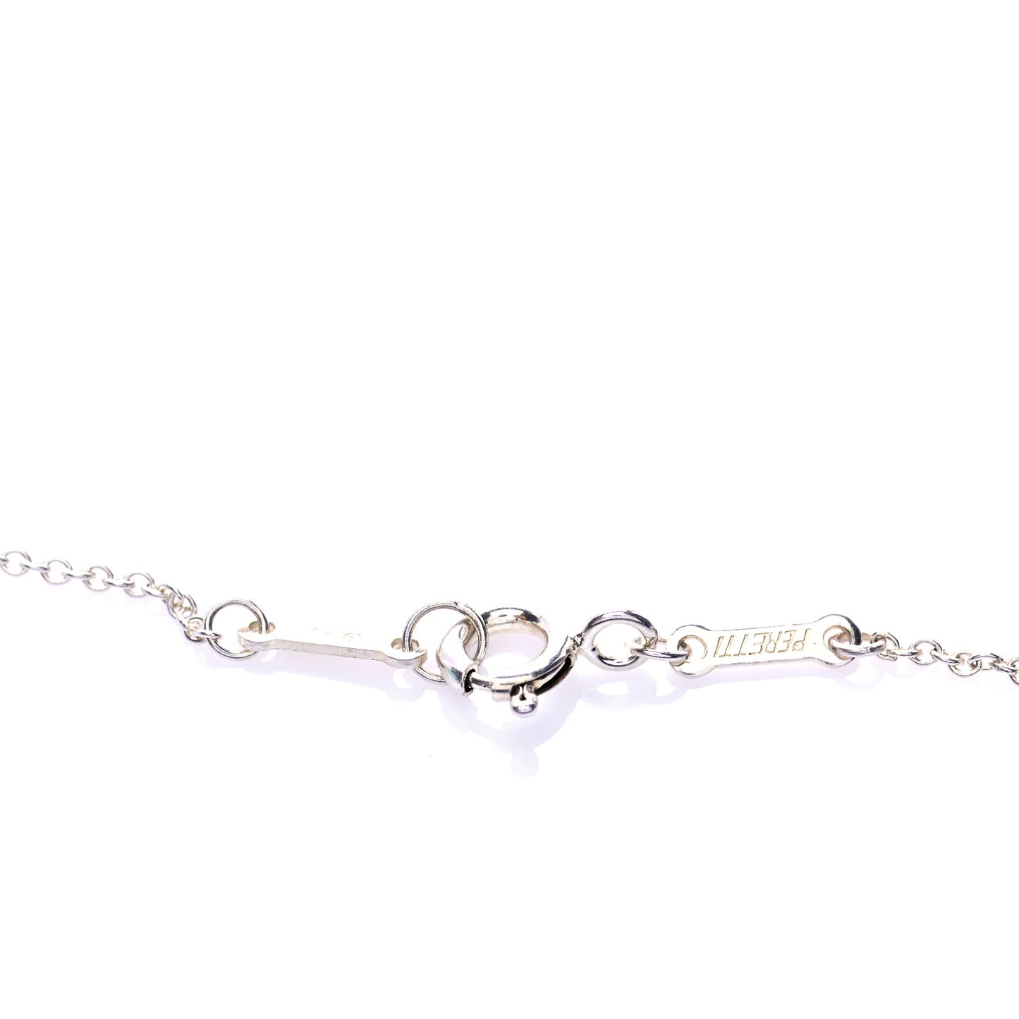 Sterling Silver Elsa Peretti Open Tear Drop Pendant Necklace