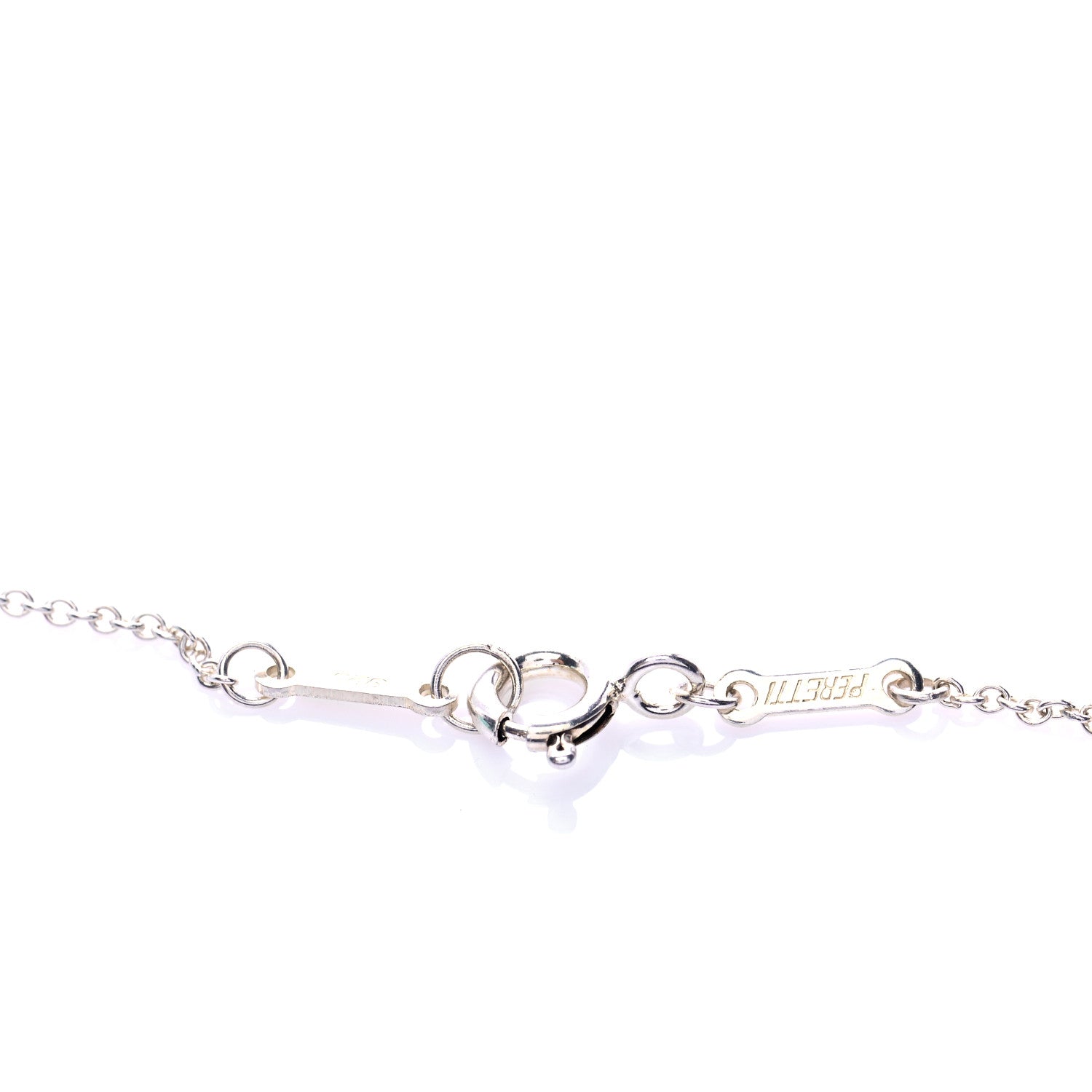 Tiffany Sterling Silver Elsa Peretti Open Tear Drop Pendant Necklace 5 of 6