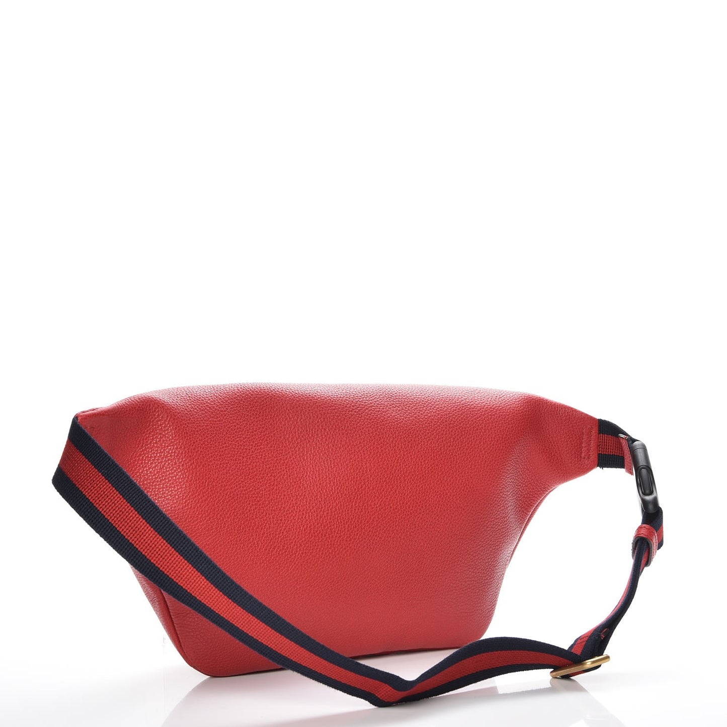 Grained Calfskin Logo Belt Bag Hibiscus Red