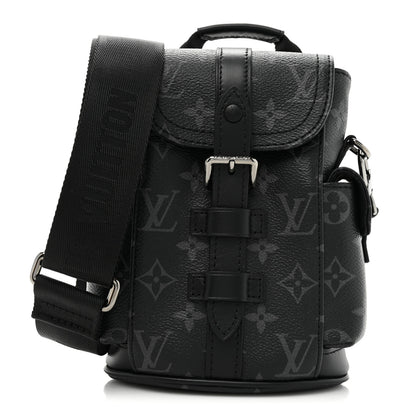 Louis Vuitton Monogram Eclipse Nano Christopher Backpack Black 1 of 9