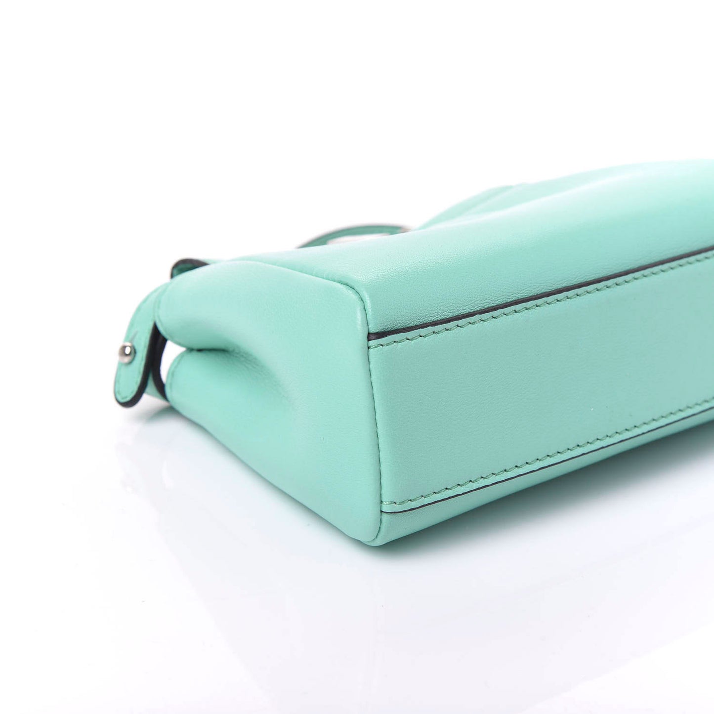 Shiny Nappa Micro Peekaboo Iconic Satchel Turchese Egiz