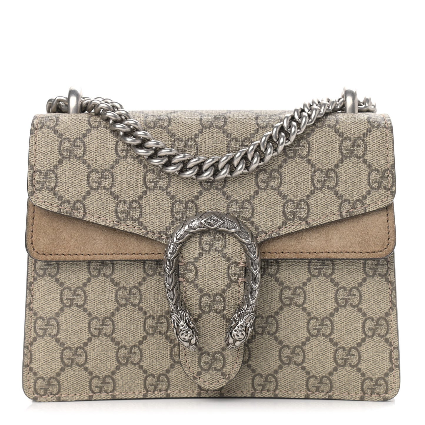 GG Supreme Monogram Mini Dionysus Shoulder Bag Taupe