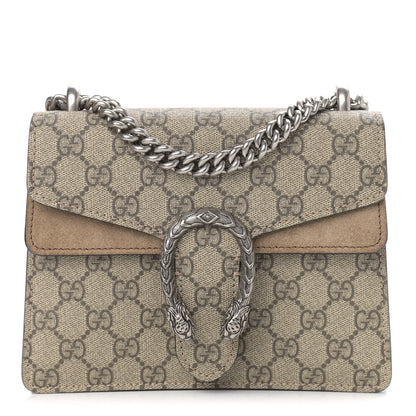 Gucci GG Supreme Monogram Mini Dionysus Shoulder Bag Taupe 1 of 12