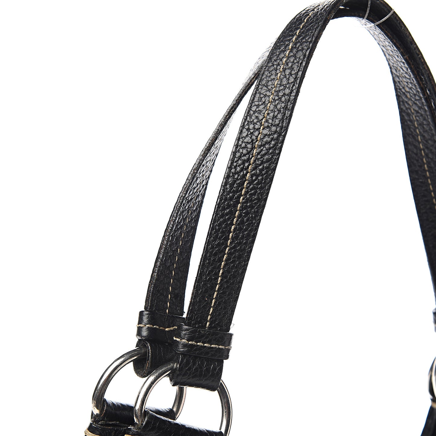 Vitello Daino Shoulder Bag Black