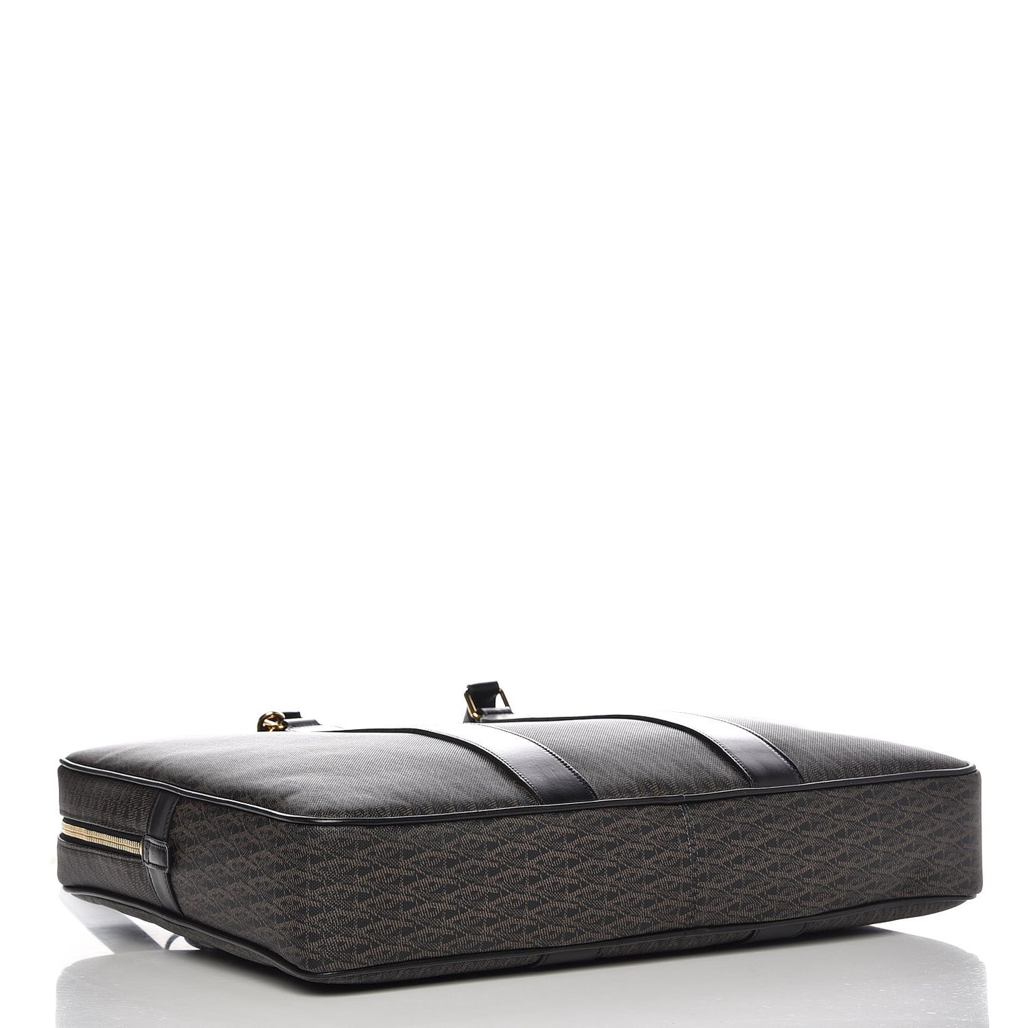 Toile Classic Monogram Flat Briefcase Black