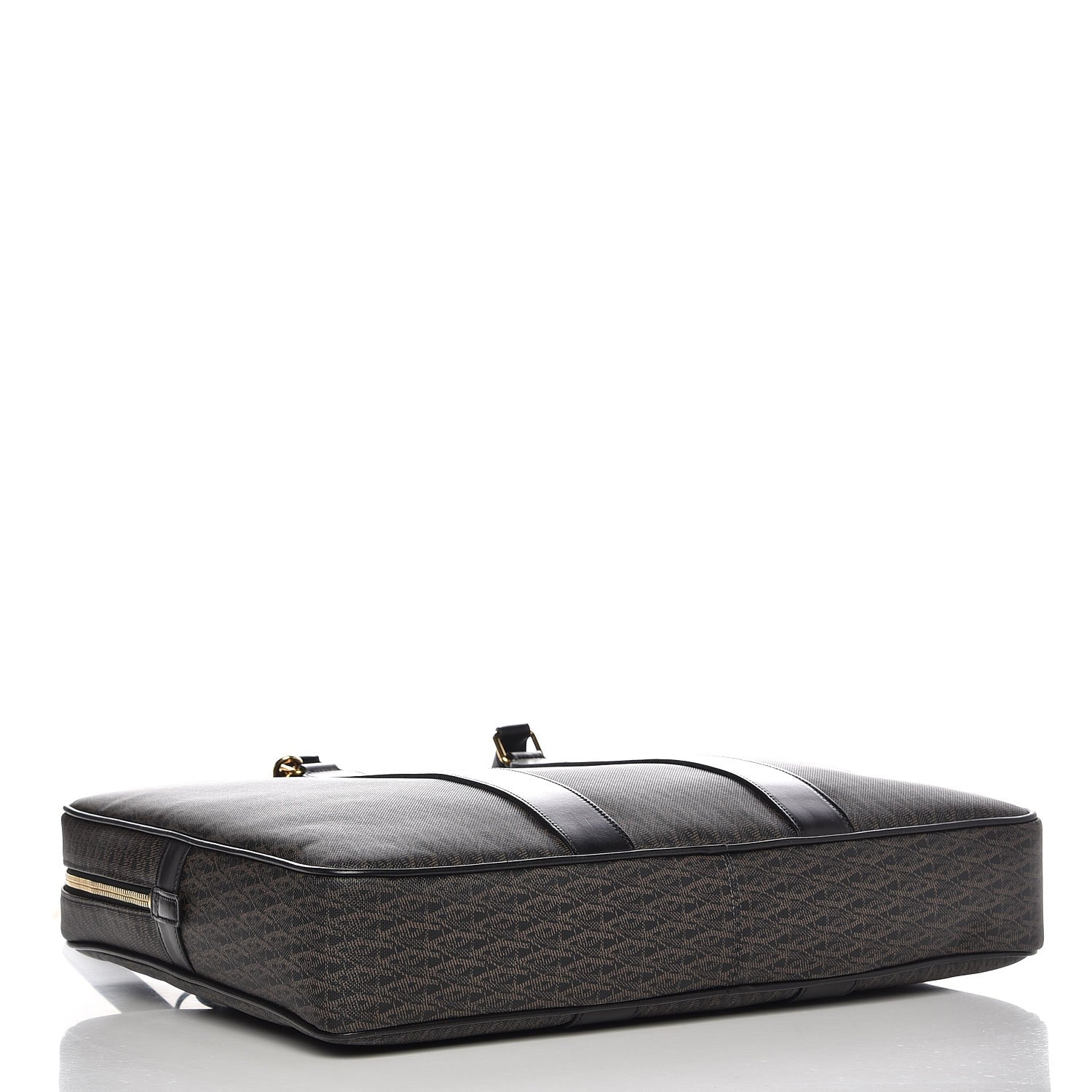 Saint Laurent Toile Classic Monogram Flat Briefcase Black 5 of 8