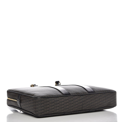 Saint Laurent Toile Classic Monogram Flat Briefcase Black 5 of 8