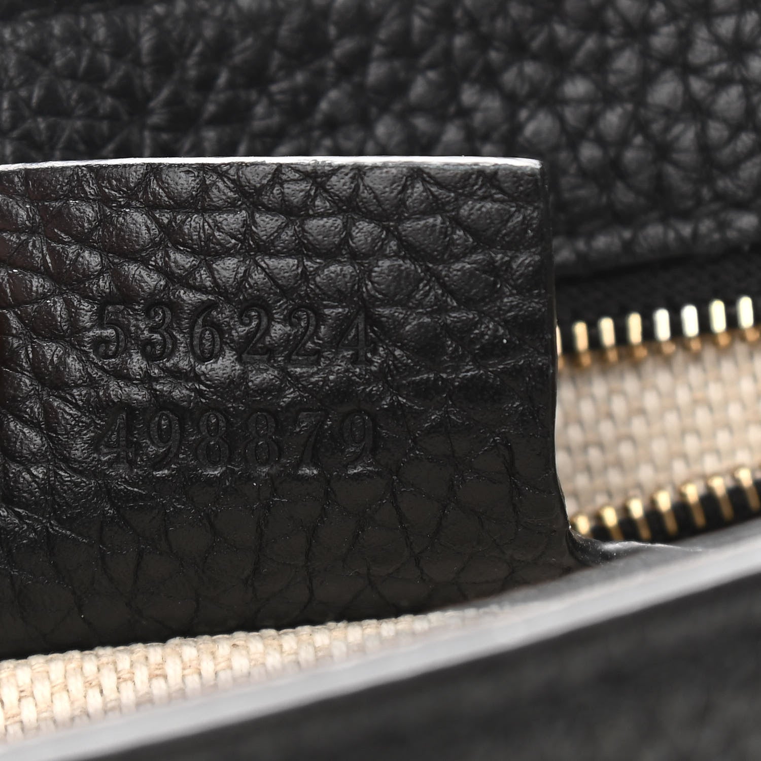 Gucci Pebbled Calfskin Medium Soho Flap Crossbody Black 7 of 10