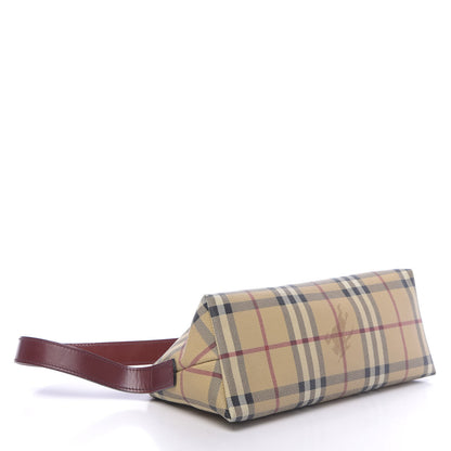 Burberry Haymarket Check Shoulder Bag Military Red 4 of 13