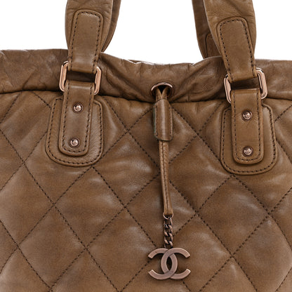 Chanel Lambskin Quilted Cloudy Bundle North South Tote Beige 8 of 14