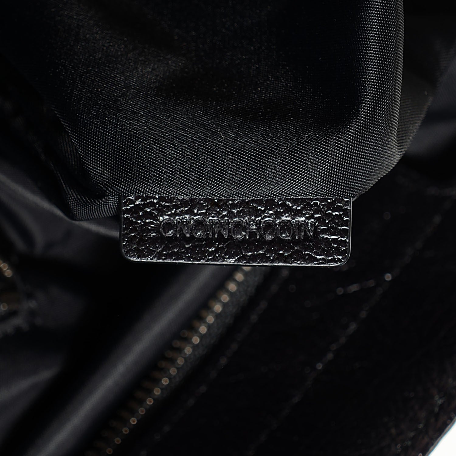 Burberry Nylon Tonal Check Torbitt Tote Black 7 of 8