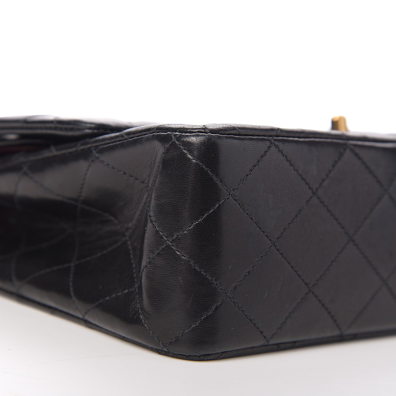 Chanel Lambskin Quilted Medium Double Flap Black 9 of 11