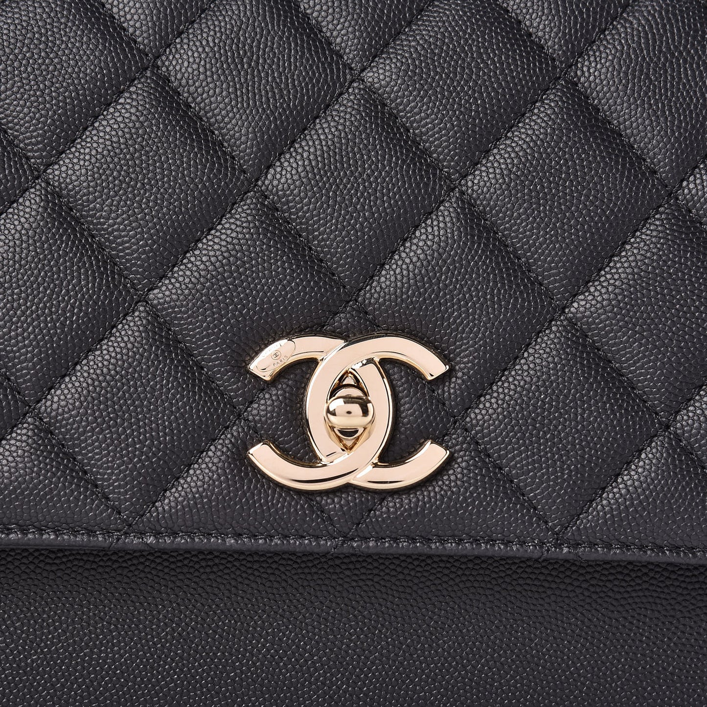 Caviar Quilted Large Business Affinity Flap Black