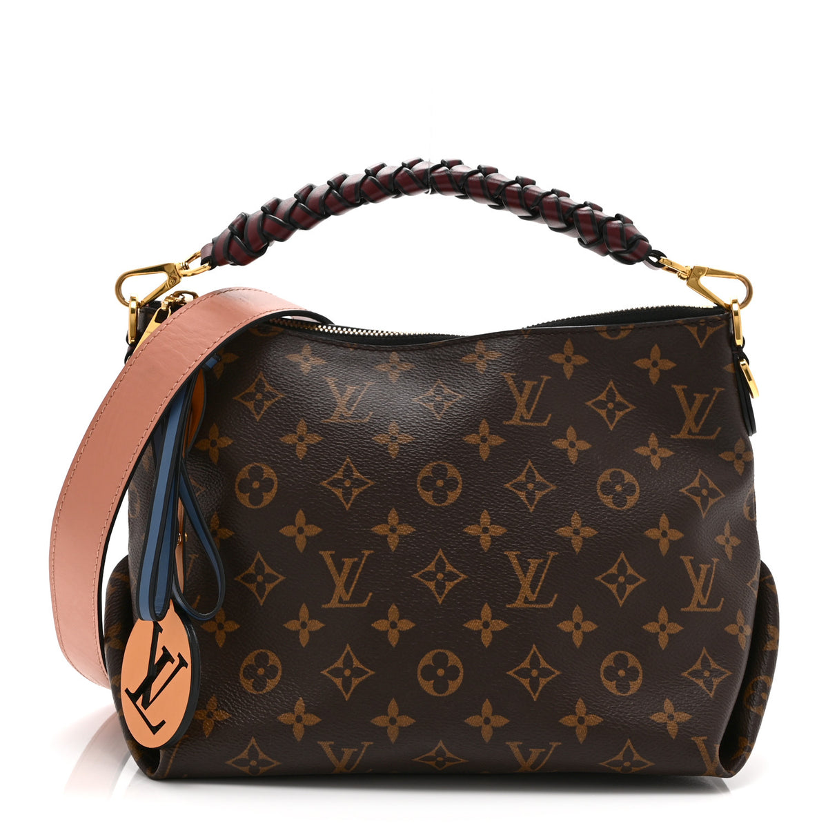 Louis Vuitton Monogram Beaubourg Hobo Mini Bordeaux Red Peach Safran Blue Jean Blue 1 of 10