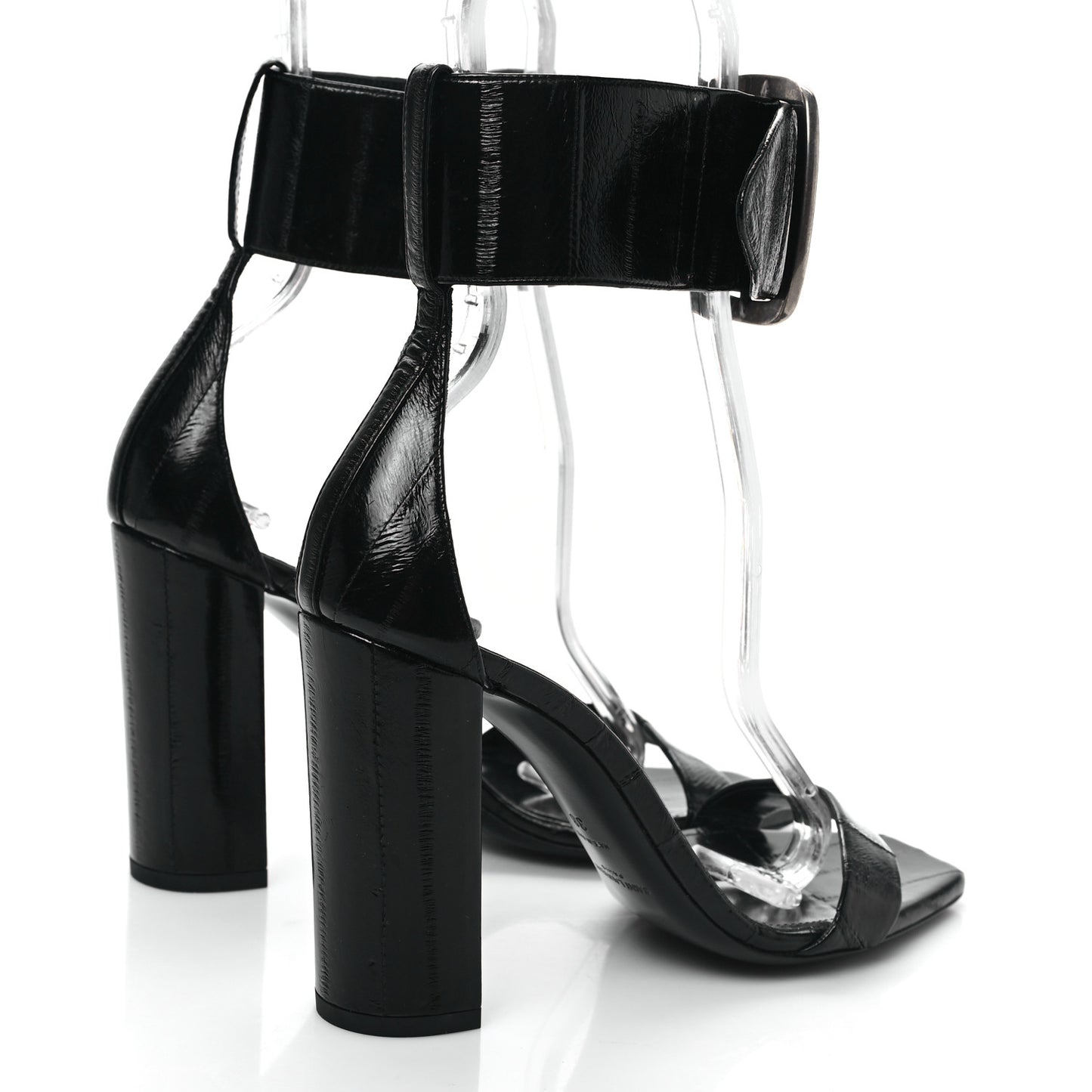 Anguilla LouLou 105 Buckle Sandals 38 Black