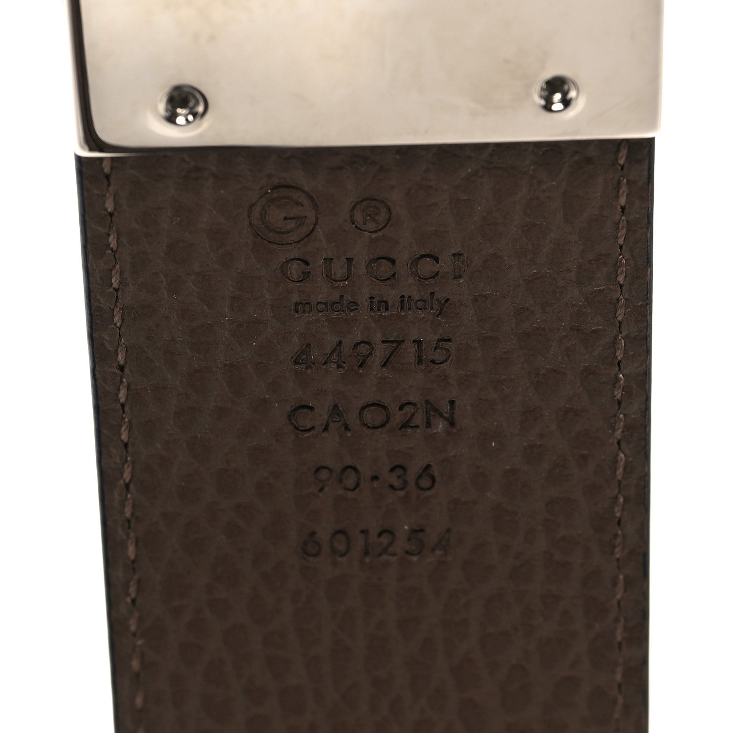 Gucci Calfskin 1973 Reversible Belt 90 36 Black Brown 4 of 6