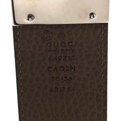 Gucci Calfskin 1973 Reversible Belt 90 36 Black Brown 4 of 6