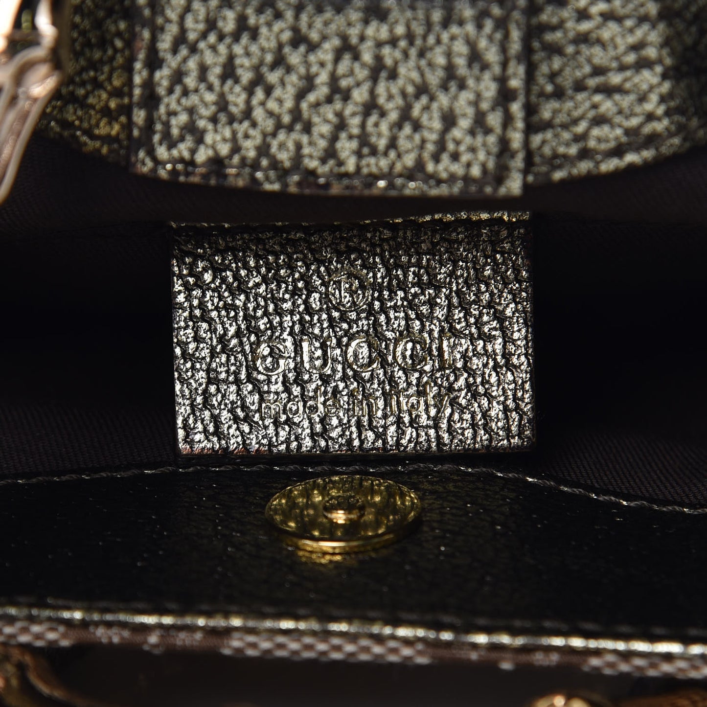Monogram Bamboo Chain Tom Ford Shoulder Bag Metallic