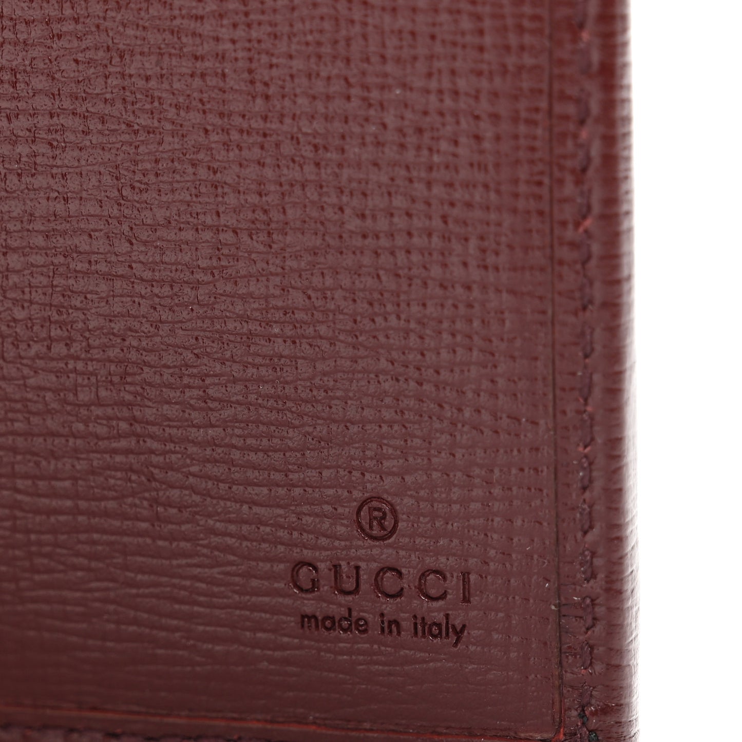 GG Supreme Monogram Azalea Calfskin Retro Interlocking G Passport Case Beige Red
