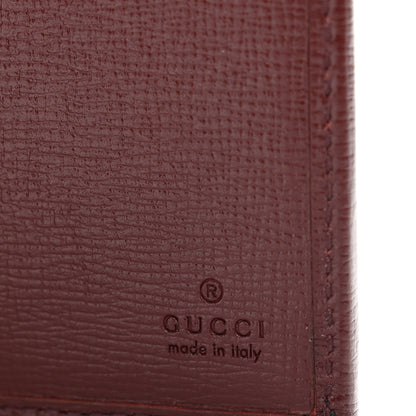 Gucci GG Supreme Monogram Azalea Calfskin Retro Interlocking G Passport Case Beige Red 6 of 7