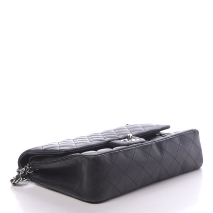 Chanel Lambskin Quilted Medium Double Flap Black 4 of 14