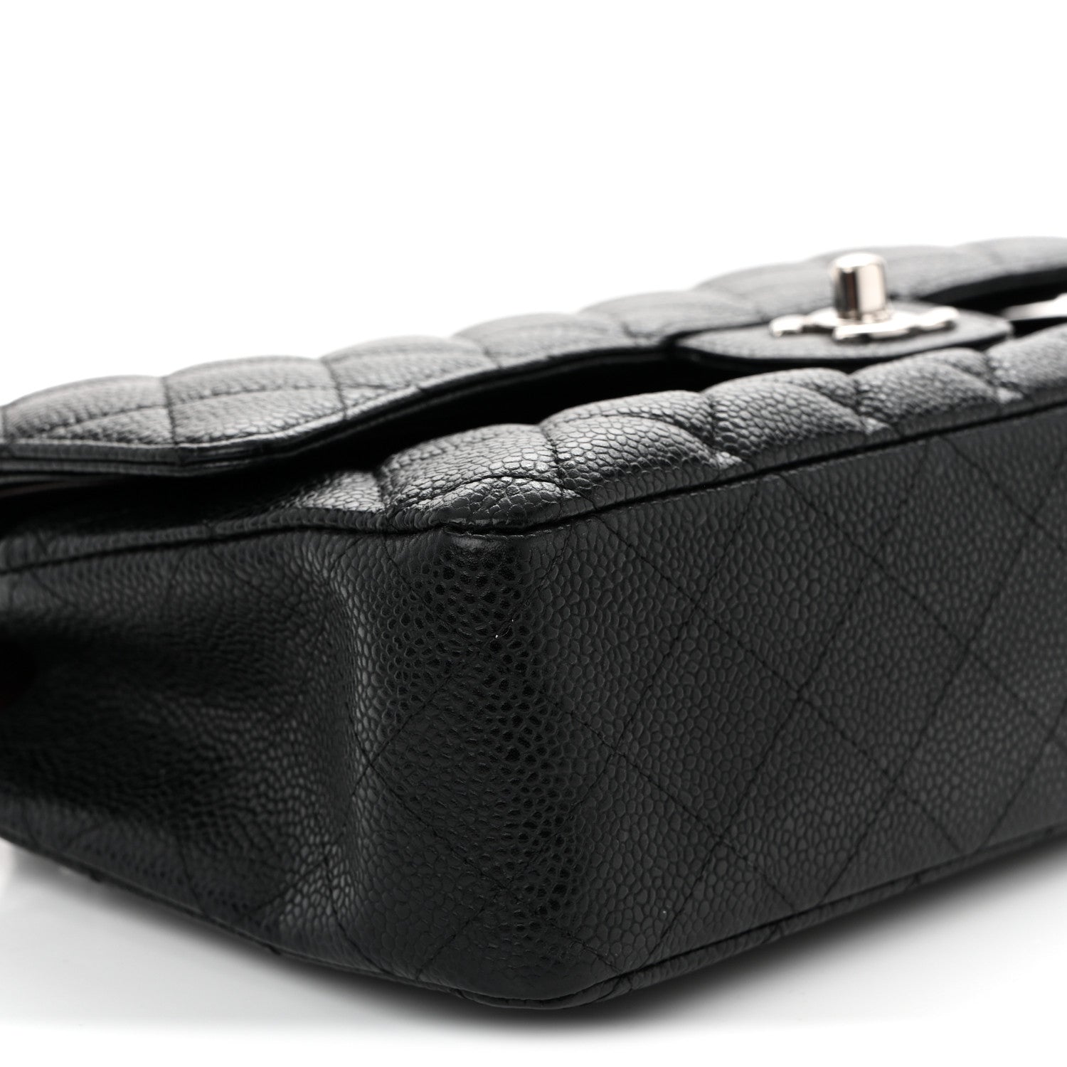 Chanel Caviar Quilted Medium Double Flap Black 9 of 10