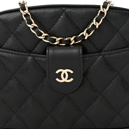 Chanel Caviar Quilted Chain Camera Bag Black 8 of 10