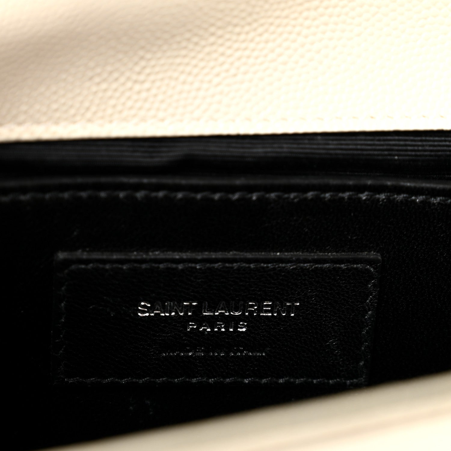 Saint Laurent Grain De Poudre Medium Classic Monogram Kate Satchel Porcellana Black 6 of 13