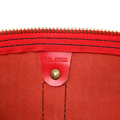Louis Vuitton Epi Keepall 55 Castillan Red 6 of 16