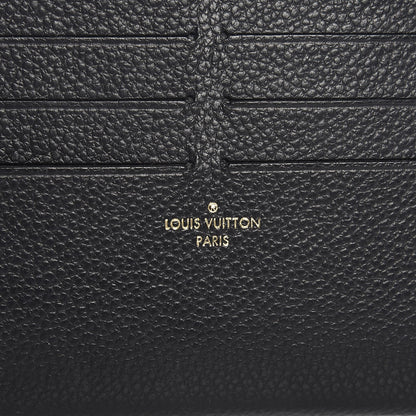 Louis Vuitton Calfskin Felicie Chain Wallet Card Holder Insert Black 6 of 6
