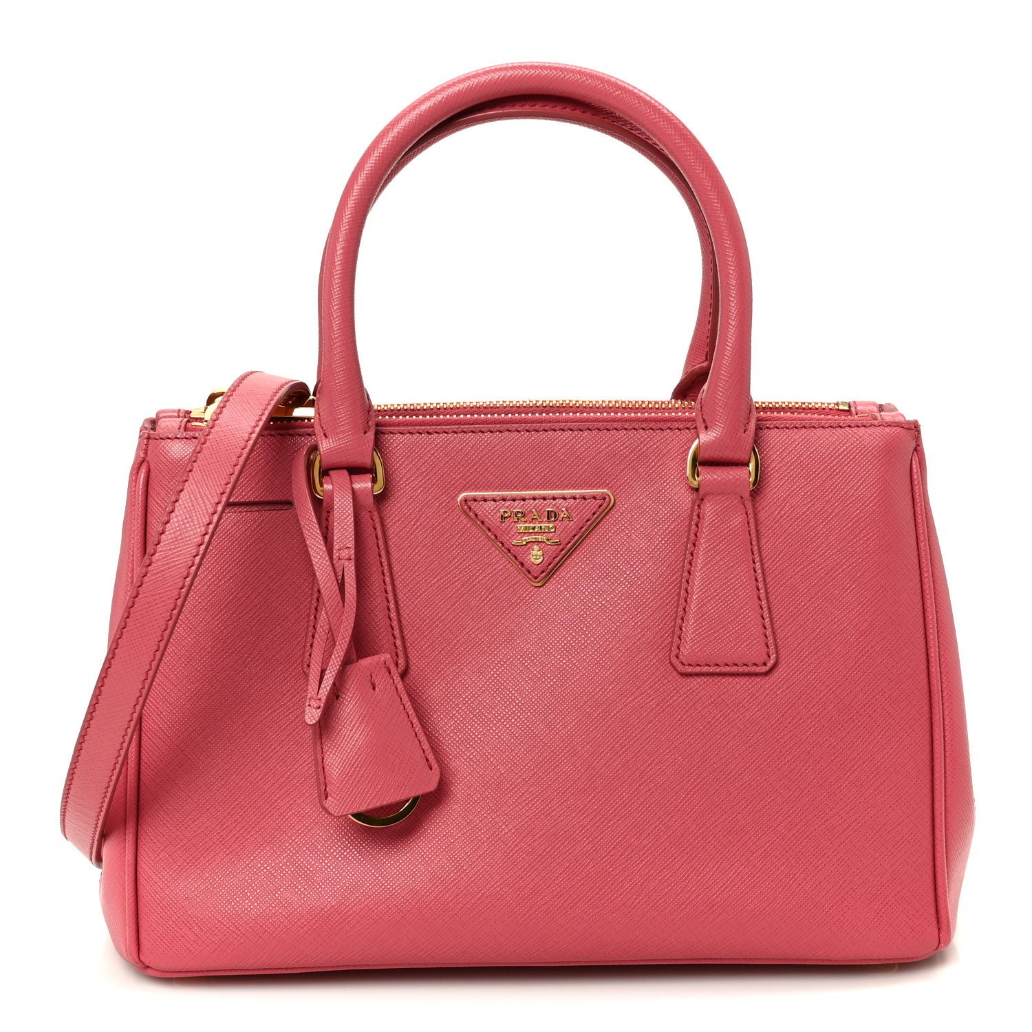 Prada Saffiano Mini Galleria Double Zip Tote Tamaris 1 of 11