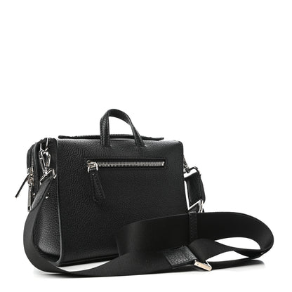 Fendi Cuoio Romano Selleria Fendi Stamp Patch Mini Lui Bag Black Grigio 3 of 8