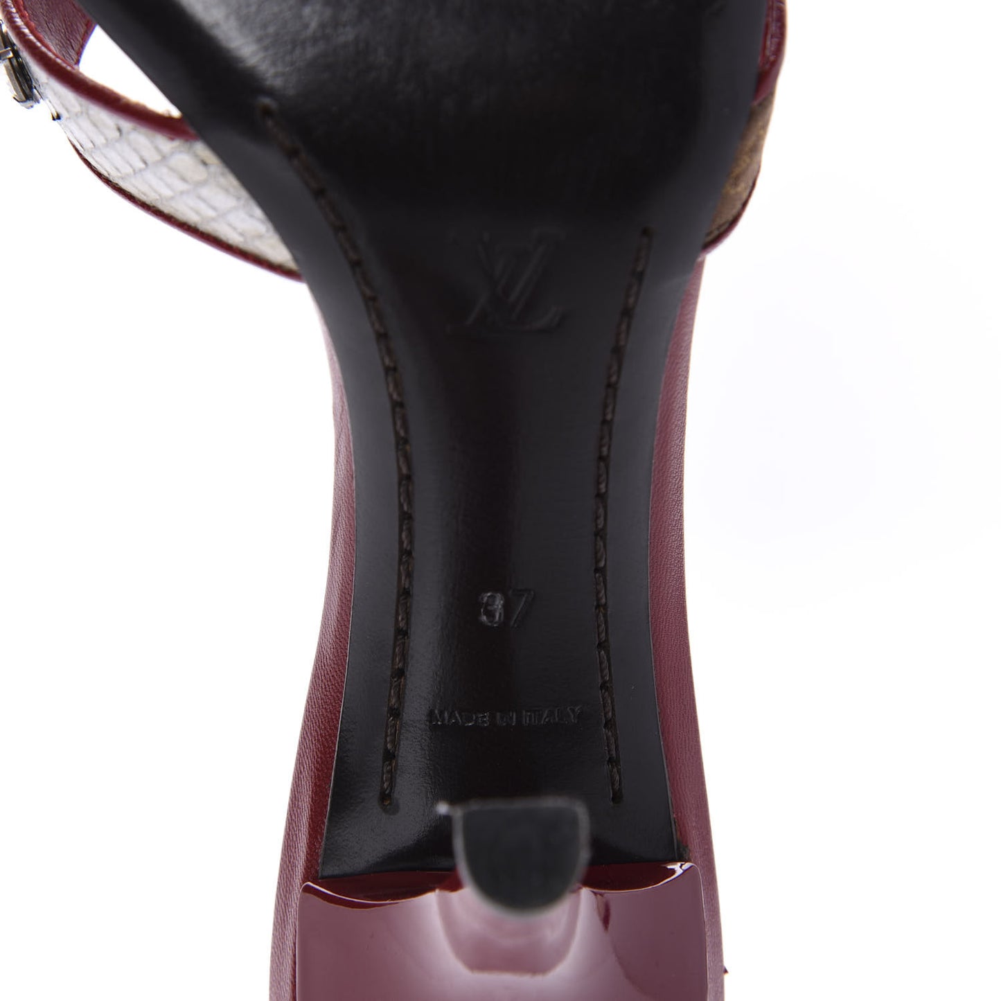 Satin Monogram Bow Mules 37 Marron