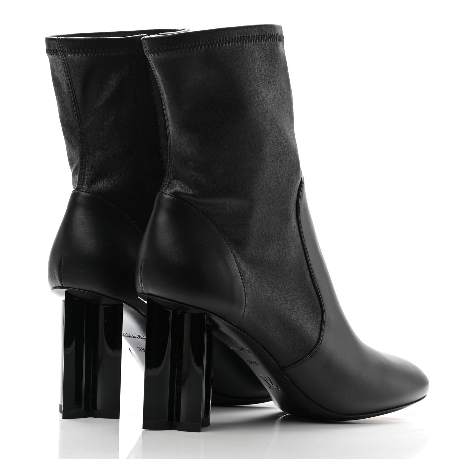 Louis Vuitton Calfskin Silhouette Ankle Boots 39.5 Black 3 of 8