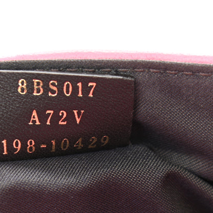 Fendi Nappa FF 1974 Embossed Mini Baguette Rosa Fluo 7 of 17