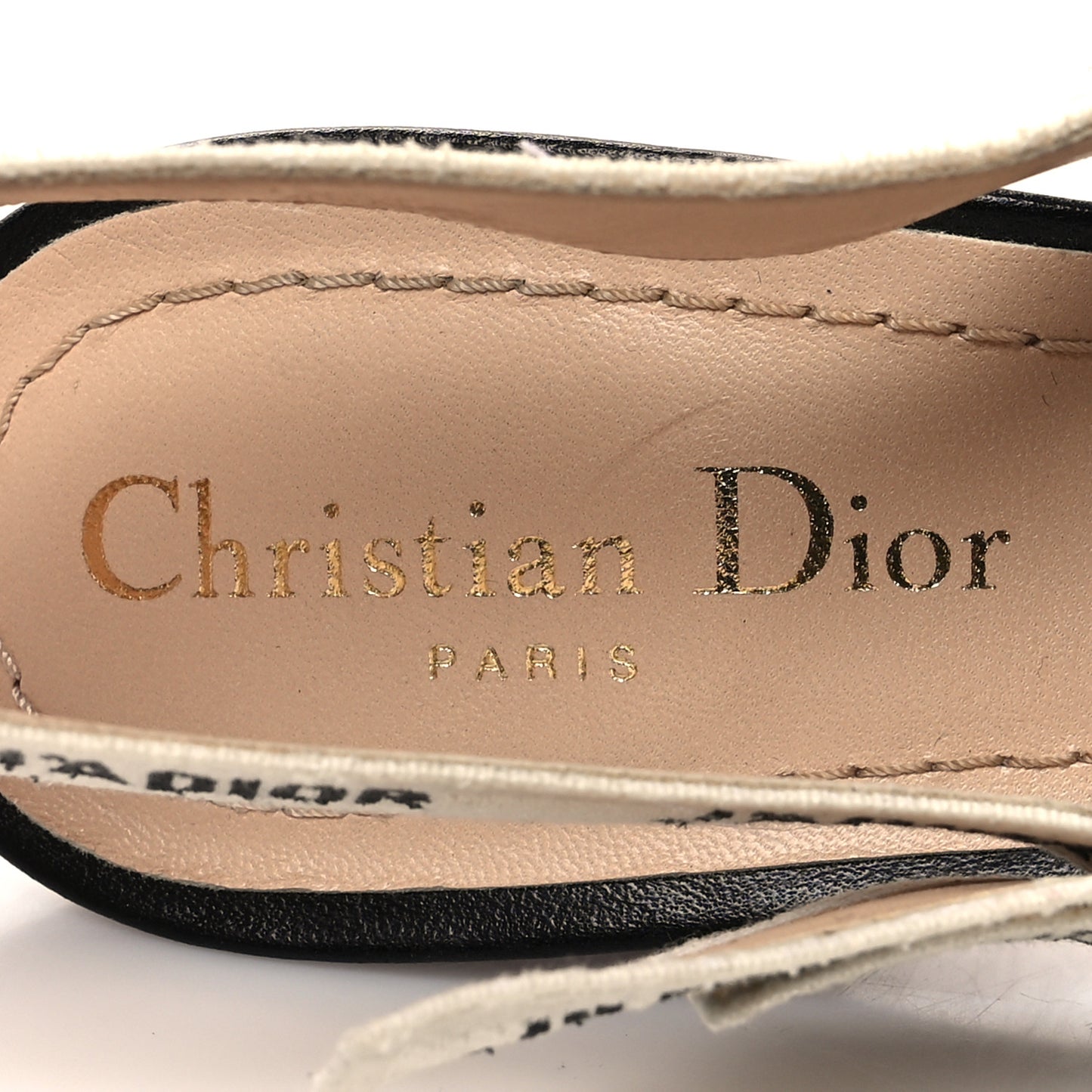 Lambskin Ribbon J'Adior Slingback 65mm Pumps 39.5 Black