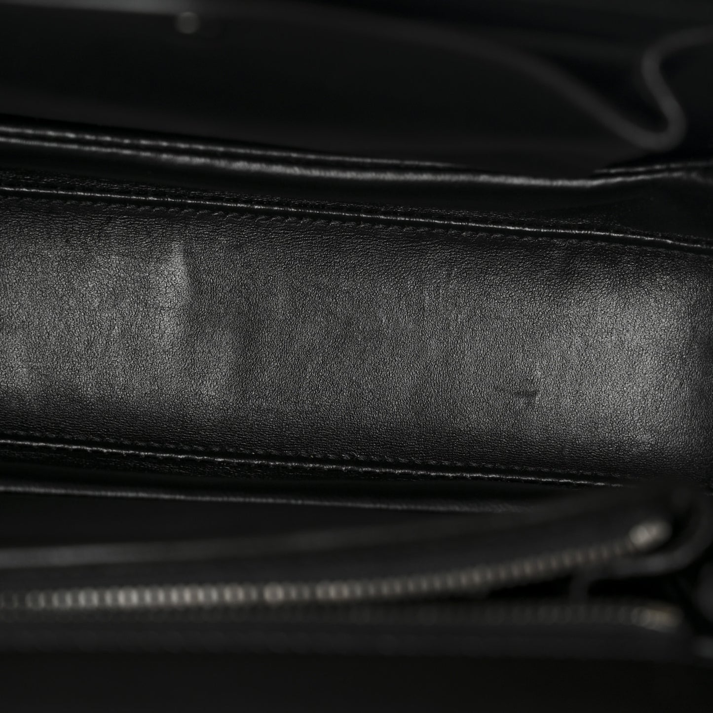 Boarded Dyana Lux Calfskin Web Monochrome Medium Bamboo 1947 Top Handle Bag Black