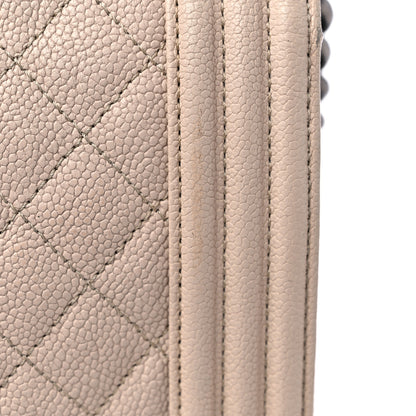 Chanel Caviar Quilted New Medium Boy Flap Beige 15 of 16